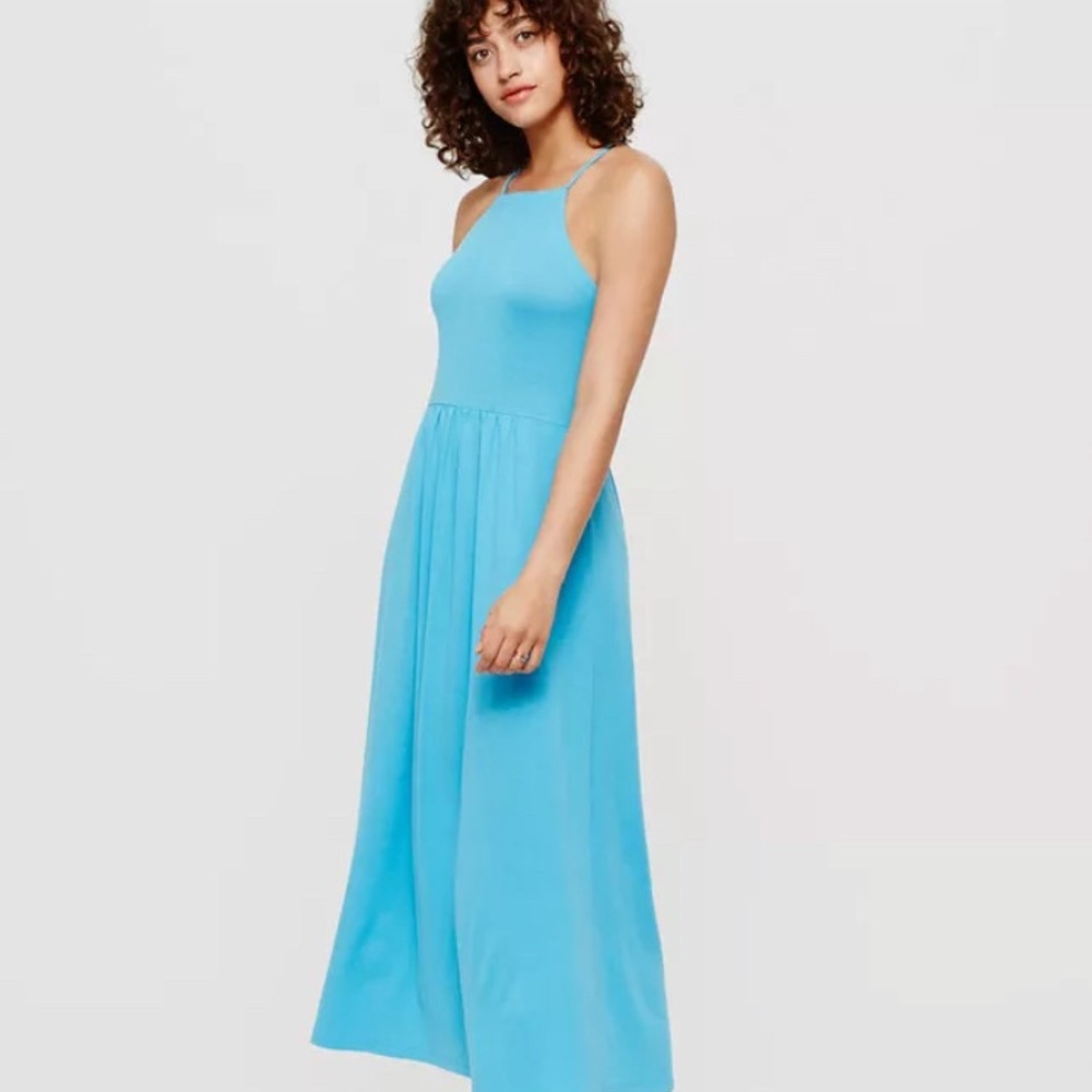 NWT Loft/Lou & Grey cutaway midi dress, small